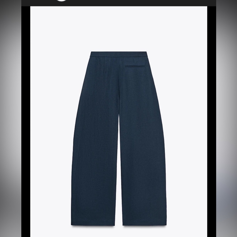 ZW COLLECTION LINEN BALLOON PANTS - Picture 4 of 7